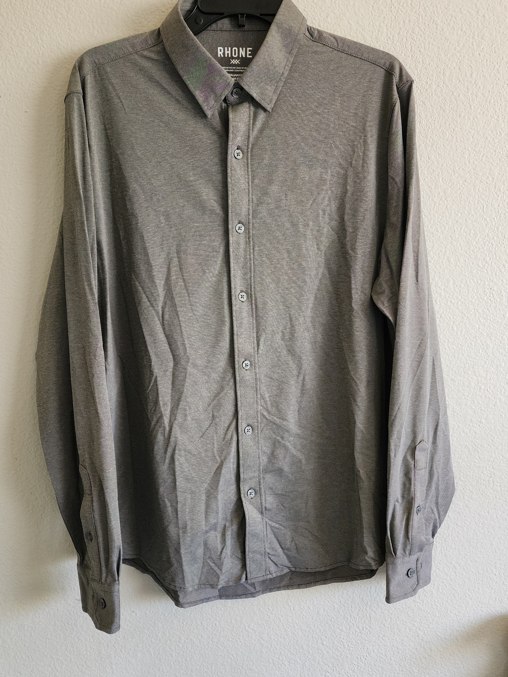 Rhone Fine Italian Fabric Slim Fit Button Down Shirt